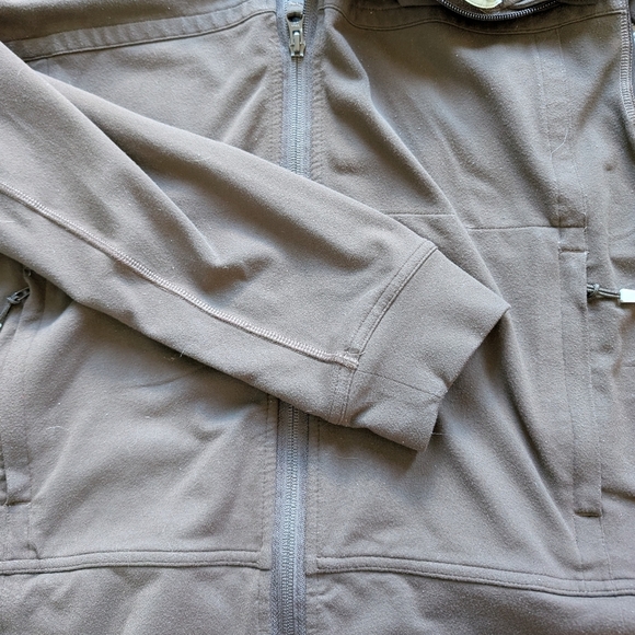 Lululemon Track Jacket Athletic Sport Running Casual Mens Medium Chocolate Brown - Picture 7 of 16